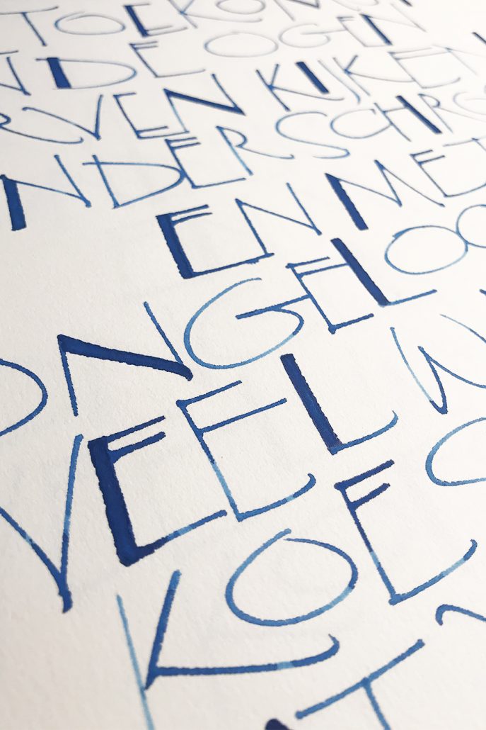 Lieve Cornil - Lettering Design - Lettering art - Experimental Calligraphy - Kalligrafie 2