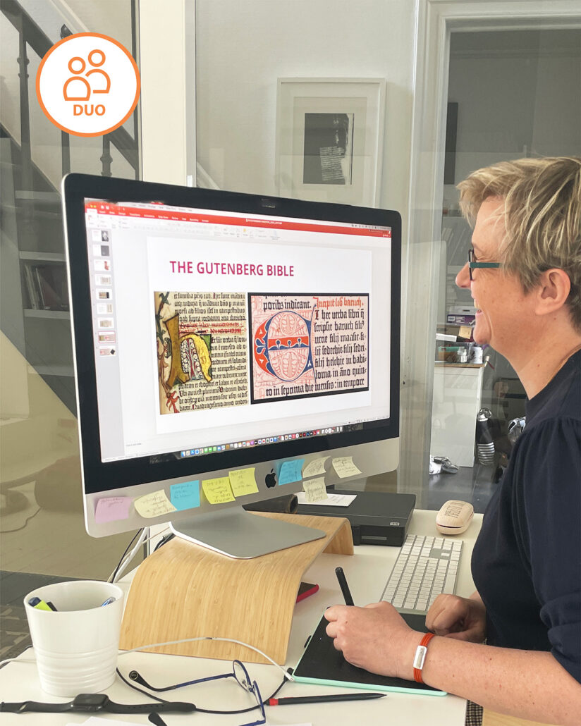 Lieve Cornil - Lettering Courses - Lettering Expertise - Duo per