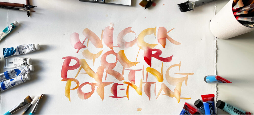 Lieve Cornil - Lettering Courses - Unlock your painting potential - banner